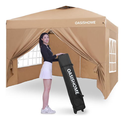 Oasishome Tienda De Campana Instantanea Con Toldo Desplegabl