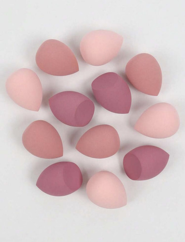 Set 12 Esponja De Maquillaje Para Difuminar Corrector Y Base