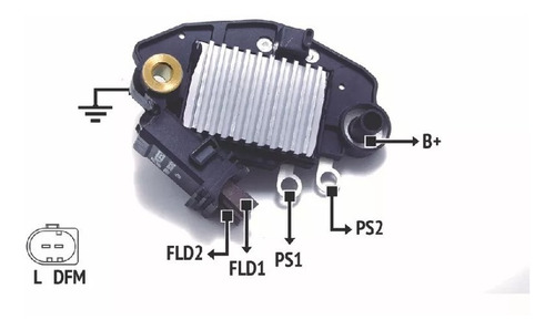 Imagen 3 de 4 de Regulador Voltaje Nosso Volkswagen Golf Passat Transporter