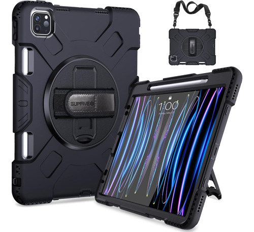 Funda Supfives Rugged iPad Pro 11 2022/21/20 Negro