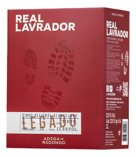 Vinho Português Tinto Real Lavrador Bag 3l