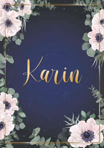 Libro: Karin: Cuaderno De Notas A5 | Nombre Personalizado Ka