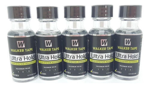 Cola Ultra Hold P/prótese Mega Hair / Perucas- 15ml Kit C/5