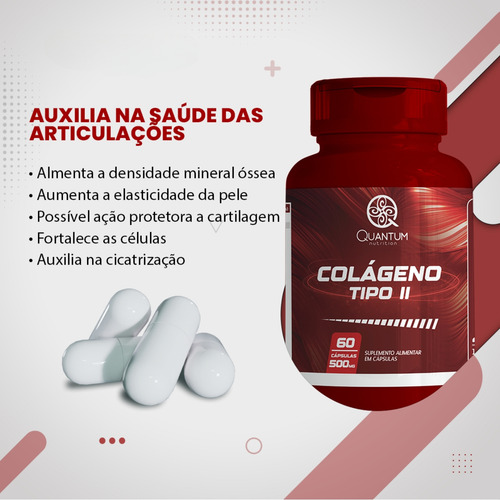 2 Potes Colágeno Tipo 2 Articulação Mais Forte Kit 120 Cáps
