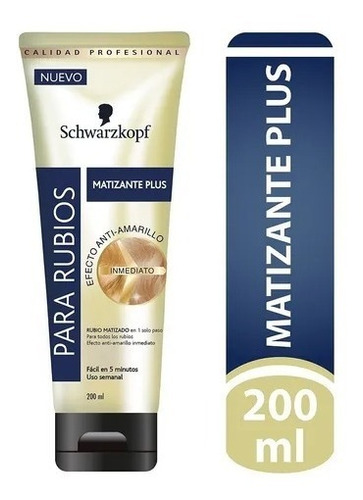 Matizante Plus Schwarzkopf Efecto Anti-amarillo 200ml