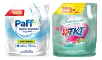 Comprar Combo Jabón Liquido Para Ropa 2,4 Lts Suavizante 3 Lts Tkt
