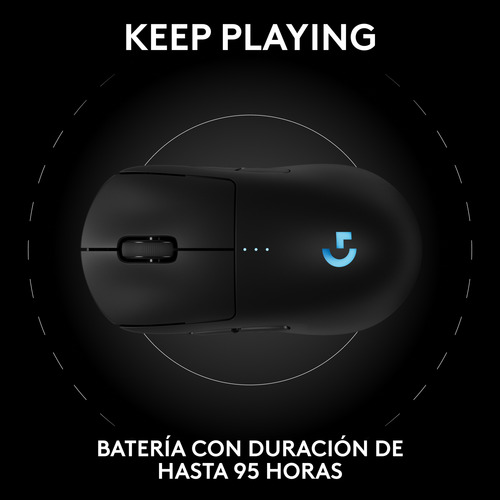 Mouse Inalámbrico Gamer Logitech G Pro 2 Lightspeed Negro