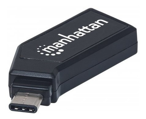 Manhattan Mini Multilector De Tarjetas Usb 24 En 1 Negro /m