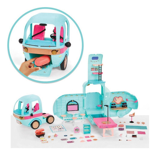 L.o.l. Surprise! Camion Go Glamper Camper 4 En 1