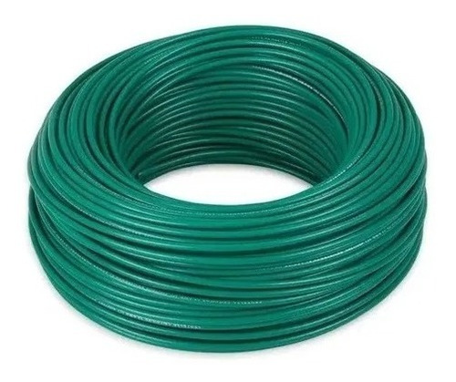 Cable #4 Awg Thhw Sd Cu  Verde 100% Cobre Cu Iconel Rol 100m