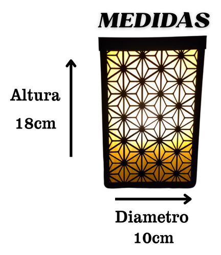 Lámpara Mesa De Luz Escritorio Kumiko - Estilo Japonesa
