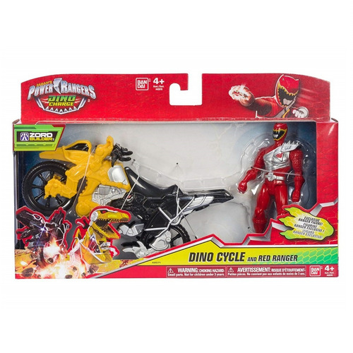 Ranger Vermelho E Dino Moto Power Rangers Dino Charge Bandai