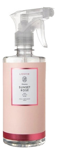 Água Perfumada Sunset Rose Lenvie 500ml