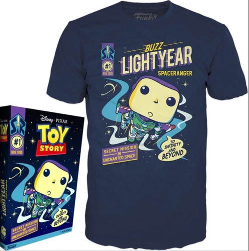 Pop Tees Toy Story Buzz Lightyear Space Ranger (talla Xs)