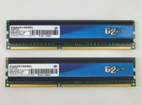 Memoria Ram Patriot 1x4gb Ddr3 1333mhz Cas9 G2 Series