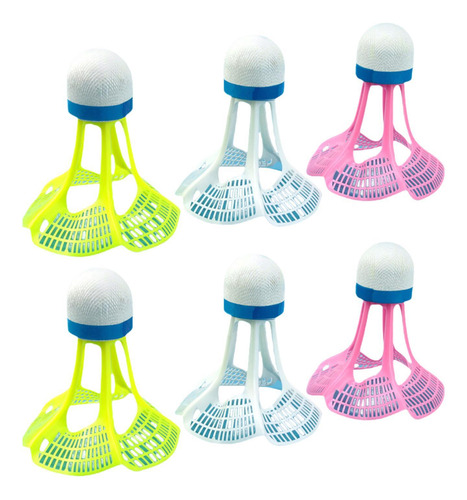6pcs Petecas De Badminton Badminton Birdies Petecas De Nylon