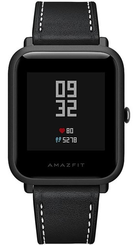 Pulseira Smartwatch Couro Active 1/2 Amazfit Bip Gts 1/2 Gtr Cor Preto Largura Da Pulseira 22 Mm