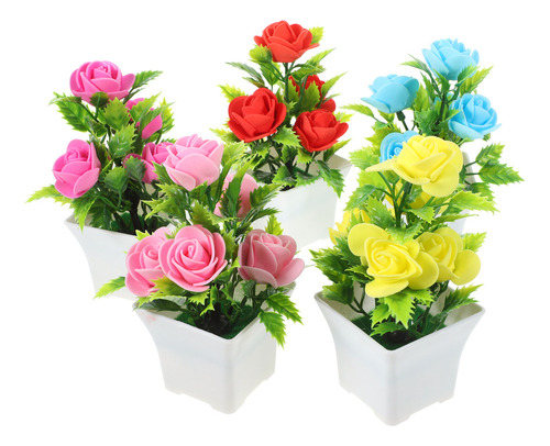 Plantas Bonsai Simuladas Em Vasos, 5 Unidades