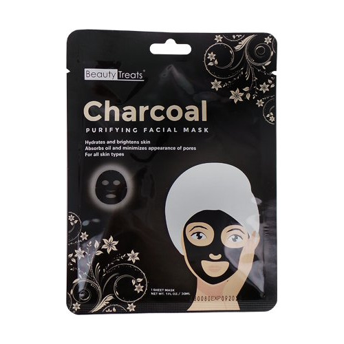 (6 Pack) Beauty Treats Charcoal Purifying Facial Mask