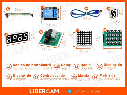 Imagen 6 de 10 de Kit Arduino Uno Para Principiantes Robotica + Estuche