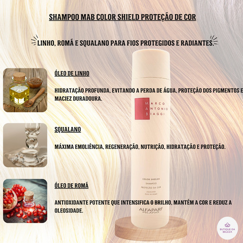 Shampoo Mab Color Shield Alfaparf 300ml - Cabelos Coloridos