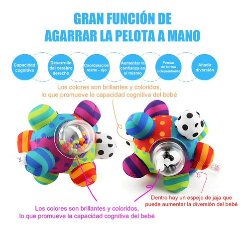 Sonajero Para Bebés Genérico - Diversión Y Estimulación Multicolor