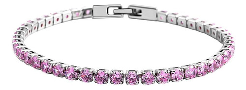 Shop Lc Cubic Zirconia Pink Tennis Bracelet Para Mujer Joyer