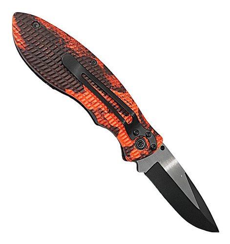 Imagen 4 de 10 de Navaja Cuchillo Supervivencia Rescate Camo Fluo Bison
