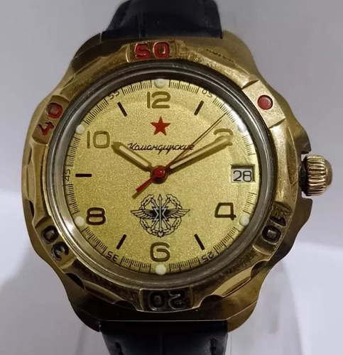Reloj Ruso Vostok Komandirskie '70s Antíguo Vintage No Mido