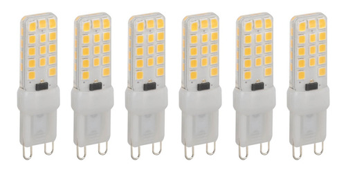 Bombilla Led G9, 6 Unidades, Regulable, 5 W, 450 Lm, 28 Perl