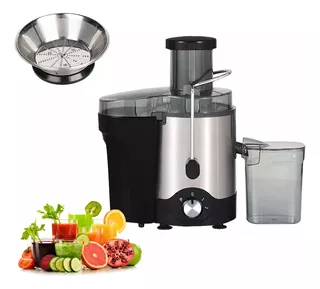 Extractor De Jugo De Acero Inoxidable De 600w, 2 Velocidades