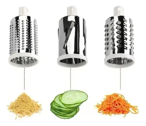 Rallador Cortador Multifunción Frutas Y Verduras Quésal! Color Blanco