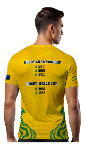 Camiseta Australia Rugby Wallabies Dry Fit Df 3101/2