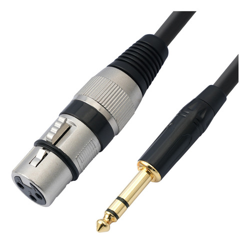 Cabo Trs De 1/4 De Polegada Para Xlr De 3 Pinos Balanceado X