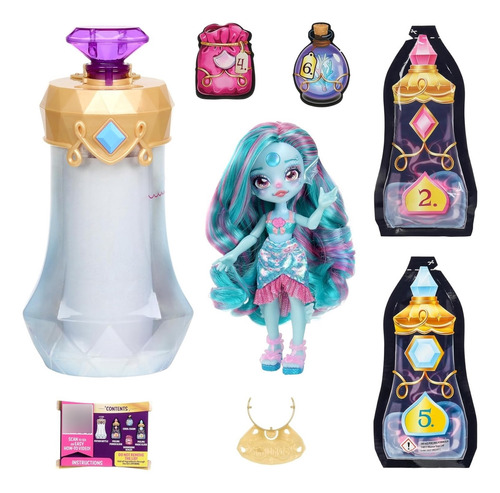 Magic Mixies Pixlings Marena Doll Single Muñeca Azul Sorpres