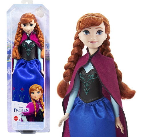 Mattel Disney Frozen Anna Fashion Doll & Accesorio, Aspecto 