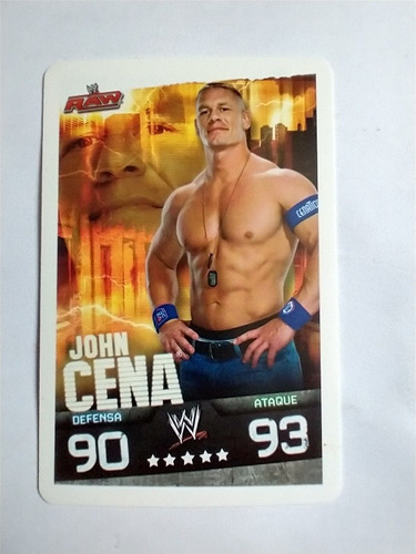 John Cena Wwraw Classic Slam Attax Sabritas 2009