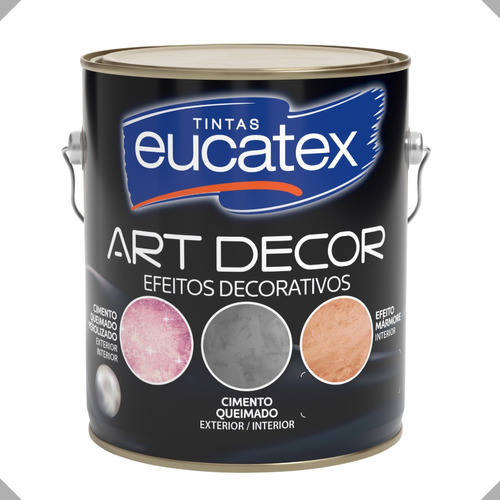 Efeito Cimento Queimado Eucatex Art Decor 5kg Cor Cinza Profundo