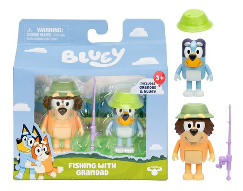 Figuras/ Set De 2 Muñecos Bluey Con Accesorios Para Niños