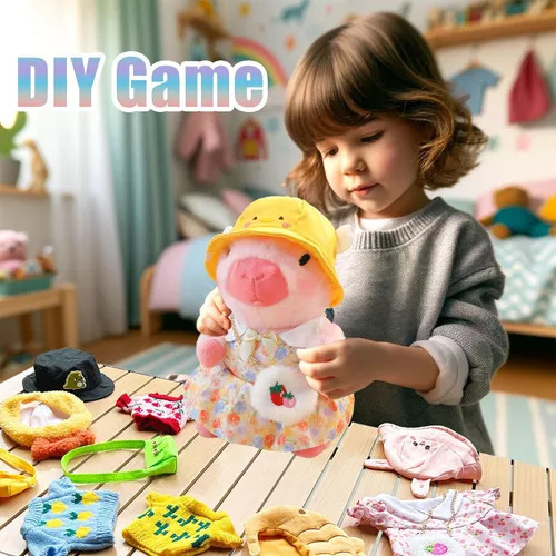 Nuevo Lindo Peluche De Carpincho Con 9 Piezas De Ropa Y