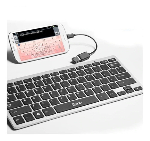 Imagen 4 de 5 de Cable Adaptador Otg Usb Hembra A Micro Usb Celular Tablet