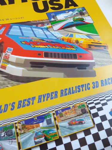 Pôster Daytona Usa Arcade Retro Sega Am2 Tam. A2 42x60cm Pôster Daytona Usa Arcade Retro Sega Am2 Tam. A2 42x60cm