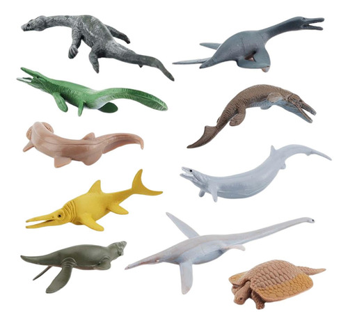 10x Modelo De Animal Marino Suministros Antiguos Estatuas