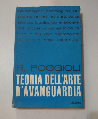 Poggioli Teoría Del Arte De Vanguardia En Italiano (Usado)