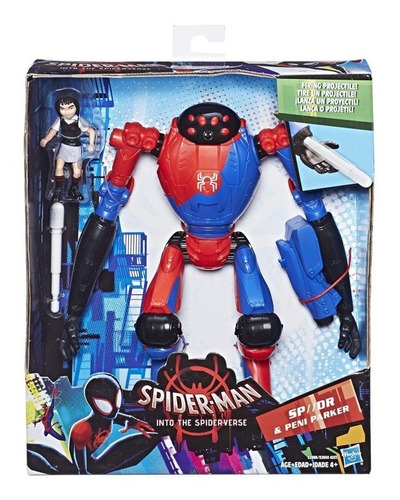 Imagen 1 de 3 de Spiderman Figura Deluxe De 15 Cm Peni Parker Y Sp//dr Hasbro