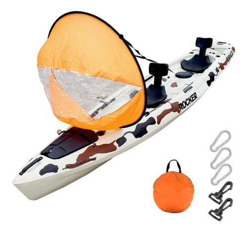 Imagen 4 de 10 de Vela Kayak Sail 118 Cm Bolso Canoa Kayak Tabla Sup Inflable