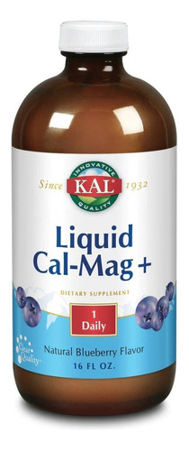 Kal | Liquid Cal Mag | 16oz | 30 Servings | Blueberry