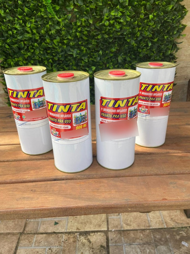 Tinta Para Pintar Banner Lona  Pvc Escrever Lata Com 900ml 