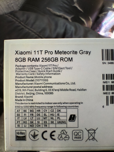 Xiaomi 11t Pro (Usado)