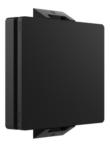 Suporte Playstation 4 Ps4 Fat Slim Na Parede Vertical Cor Preto